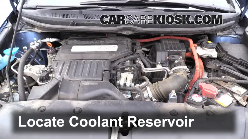 2010 Honda Civic Hybrid 1.3L 4 Cyl. Coolant (Antifreeze) Add Coolant